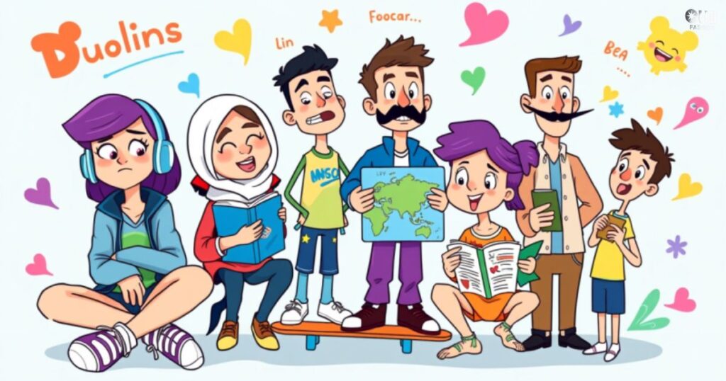 Main Duolingo Characters Personalities