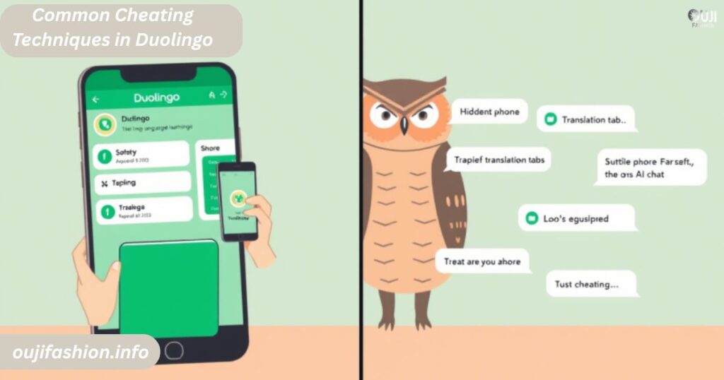 Common Cheating Techniques in Duolingo