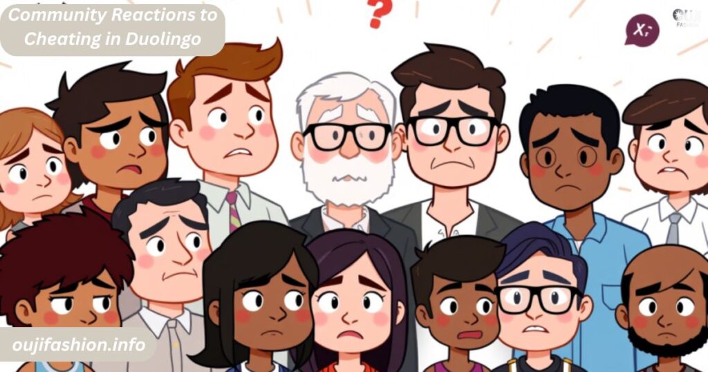 Community Reactions to Cheating in Duolingo