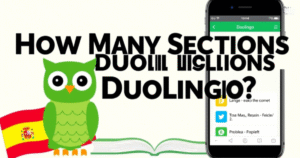 how many sections in Duolingo Spanish
