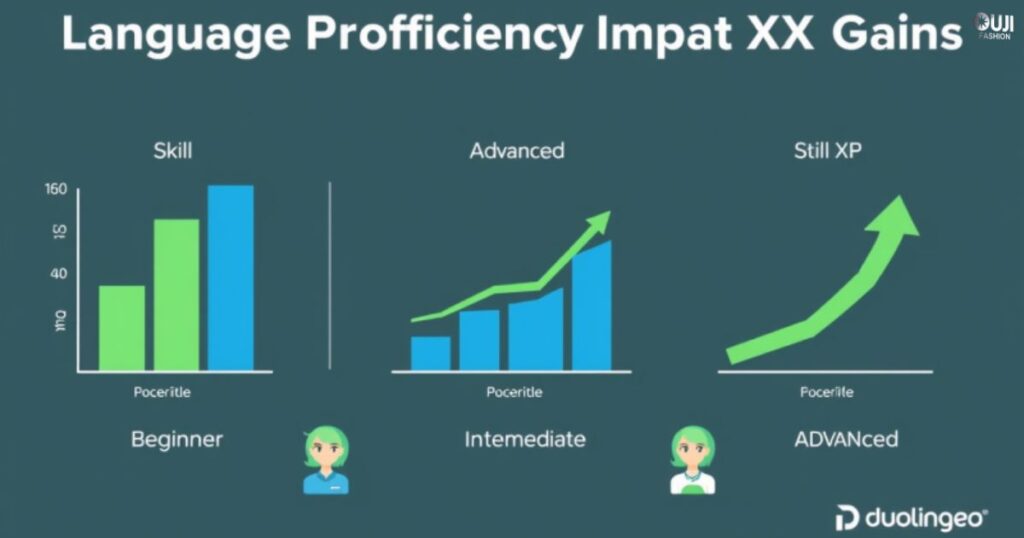 Language Proficiency Impact on XP Gains