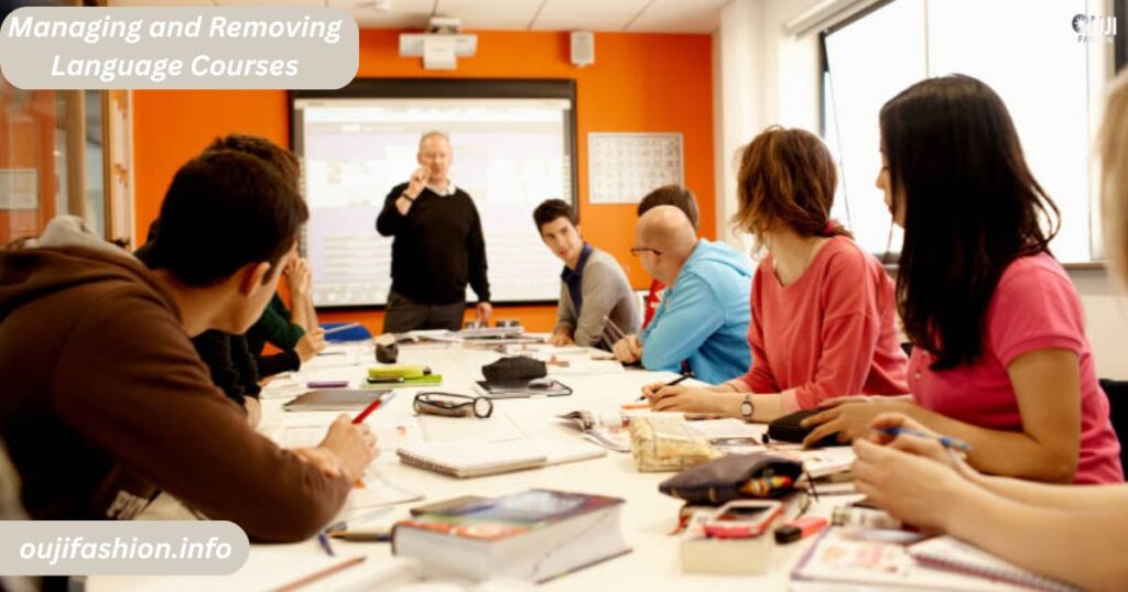Managing and Removing Language Courses