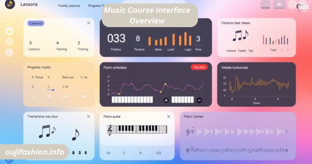 Music Course Interface Overview