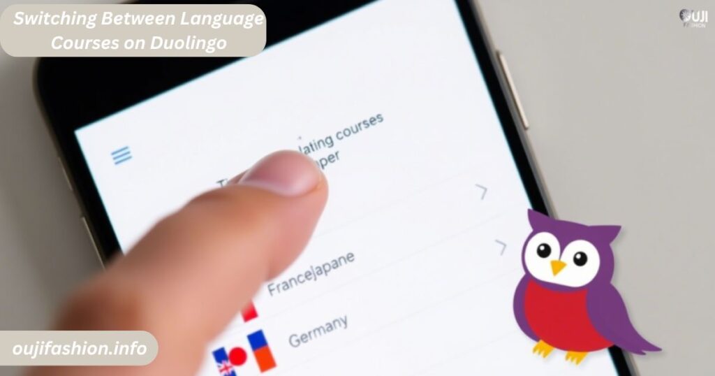 Switching Between Language Courses on Duolingo