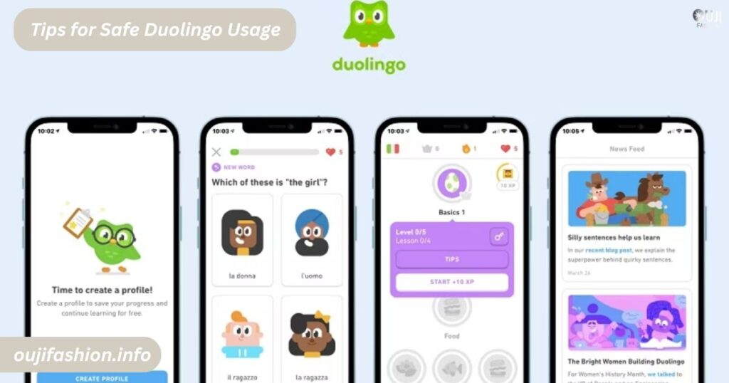 Tips for Safe Duolingo Usage