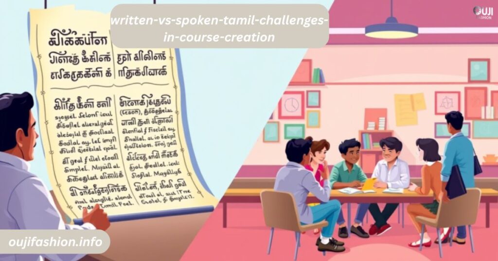 Written vs Spoken Tamil Challenges in Course Creation