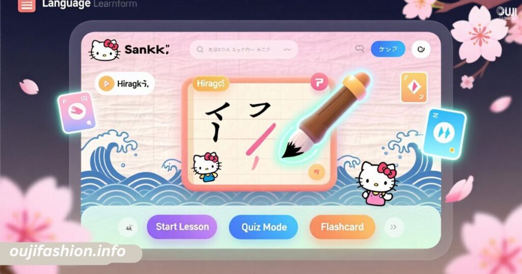 Interactive Learning Features for Japanese Characters